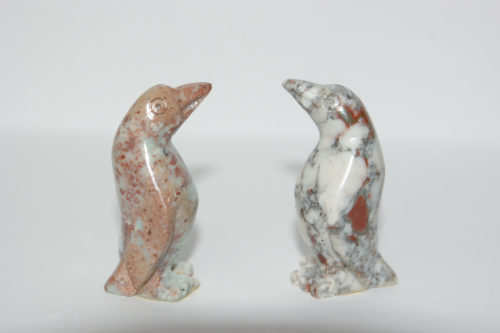 penguin soapstone carving
