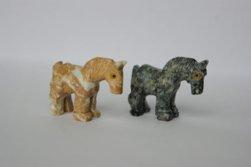 horse soapstone carving