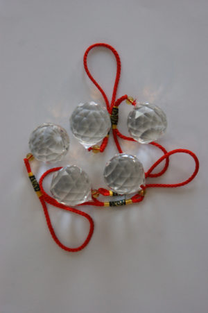 faceted glass crystal