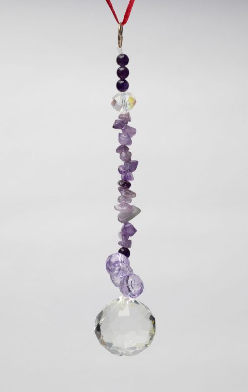 Feng Shui Faceted Crystal with amethyst